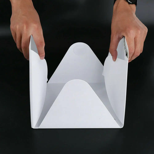 LED Panel Light Box Photography Photo Studio box Tabletop Shooting Lightbox Portable Foldable Photobox With 2 Background