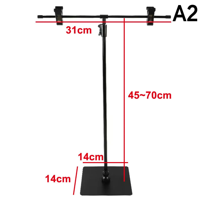 Photography Accessories T-Shape Backdrop Stand Photo Background Props Poster Stand For Camera Photographic Photo Studio